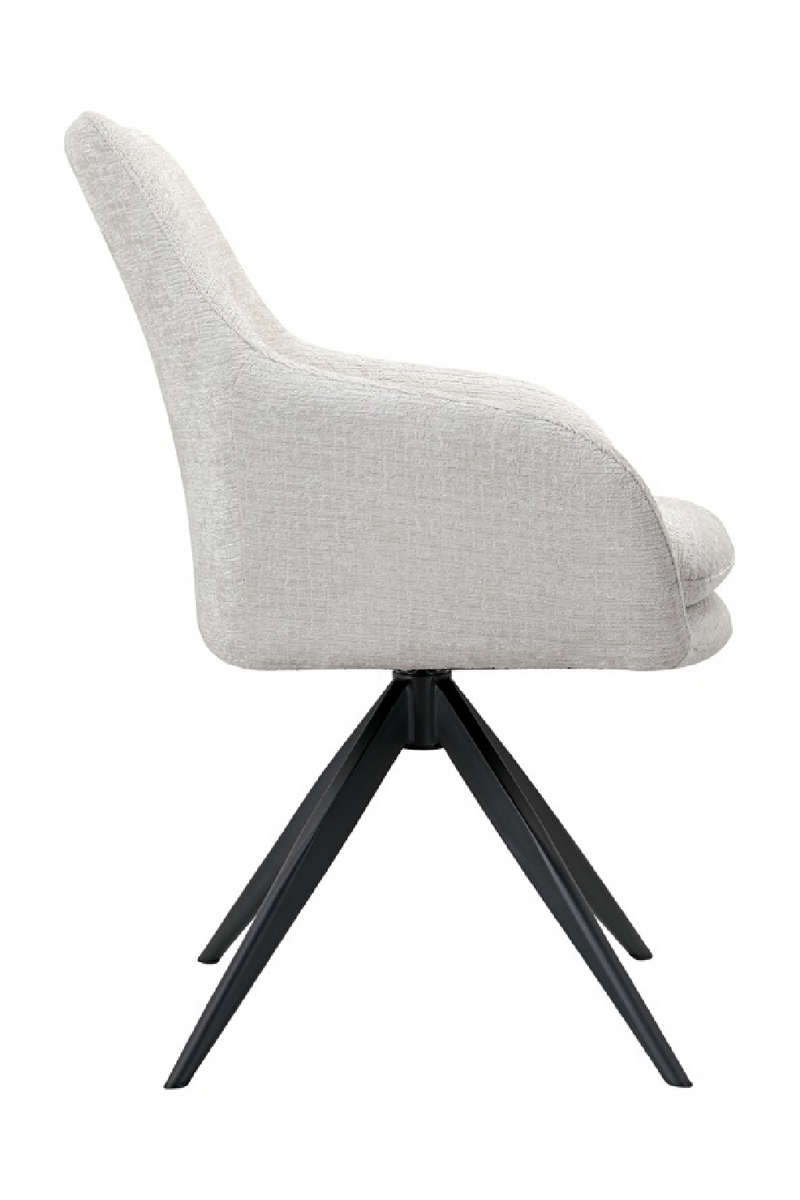 Cream Swivel Armchair | OROA Lisonne | Oroatrade.com