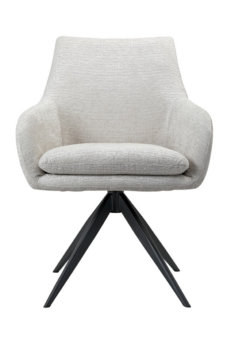 Cream Swivel Armchair | OROA Lisonne | Oroatrade.com