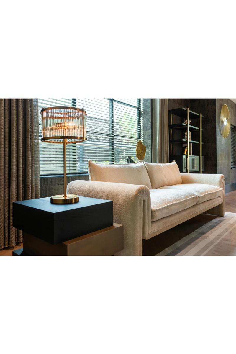 White Chenille Modern Sofa | OROA Sandro | Oroatrade.com
