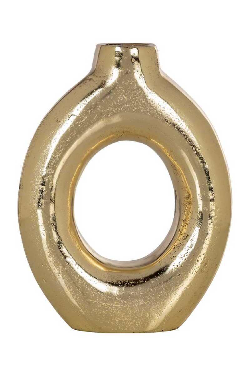 Gold Holed Modern Vase | OROA Caylie | Oroatrade.com