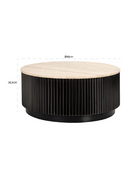 Round Travertine Coffee Table | Richmond Interiors Hampton | Oroatrade.com