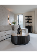 Round Travertine Coffee Table | Richmond Interiors Hampton | Oroatrade.com