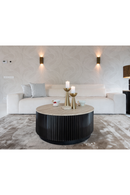 Round Travertine Coffee Table | Richmond Interiors Hampton | Oroatrade.com