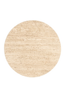 Round Travertine End Table | Richmond Interiors Hampton | Oroatrade.com