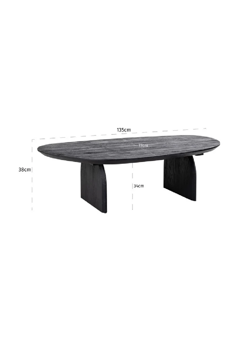 Black Mango Wood Coffee Table | OROA Hudson | Oroatrade.com