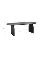 Black Mango Wood Dining Table | Richmond Interiors Hudson | Oroatrade.com