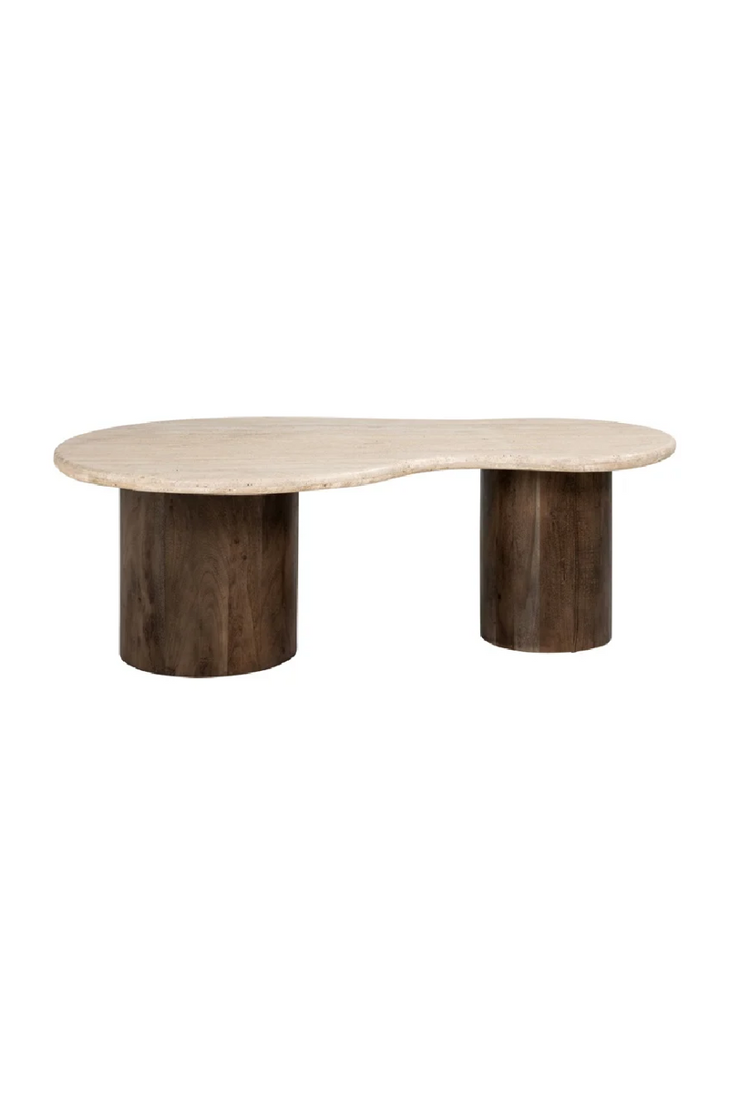 Organic-Shaped Travertine Coffee Table | OROA Douglas | Oroatrade.com