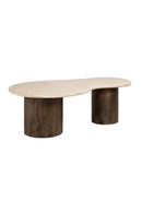 Organic-Shaped Travertine Coffee Table | Richmond Interiors Douglas | Oroatrade.com