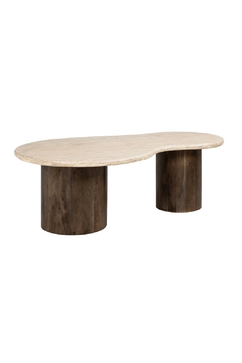 Organic-Shaped Travertine Coffee Table | OROA Douglas | Oroatrade.com