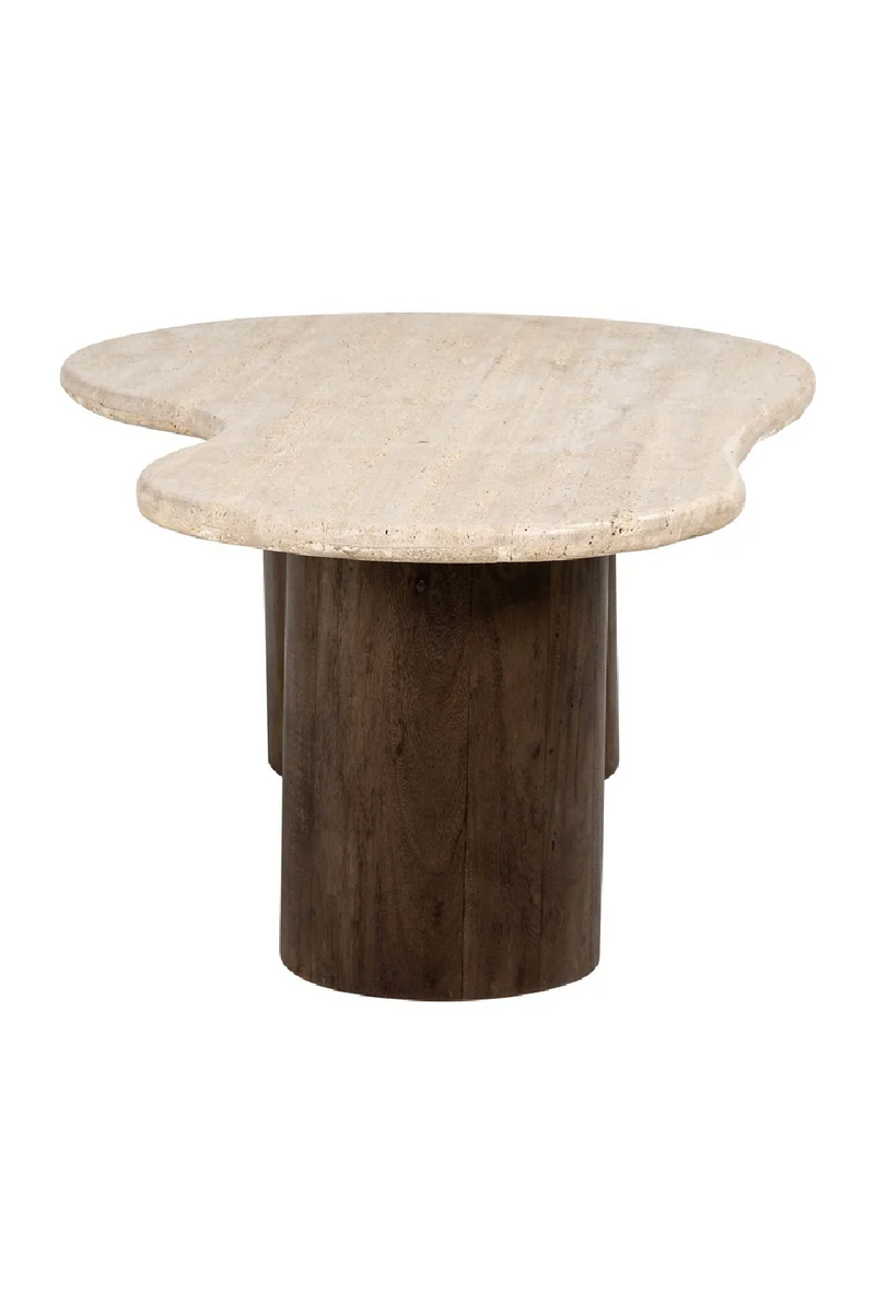 Organic-Shaped Travertine Coffee Table | OROA Douglas | Oroatrade.com