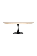 Travertine Pedestal Dining Table | Richmond Interiors Hampton | Oroatrade.com