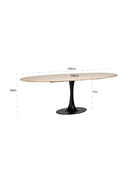 Travertine Pedestal Dining Table | Richmond Interiors Hampton | Oroatrade.com