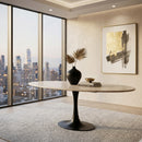 Travertine Pedestal Dining Table | Richmond Interiors Hampton
