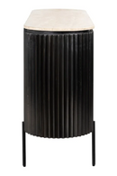 Oval Travertine Sideboard | Richmond Interiors Hampton | Oroatrade.com