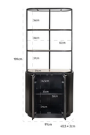 Black Wooden Modern Cabinet | Richmond Interiors Hampton | Oroatrade.com