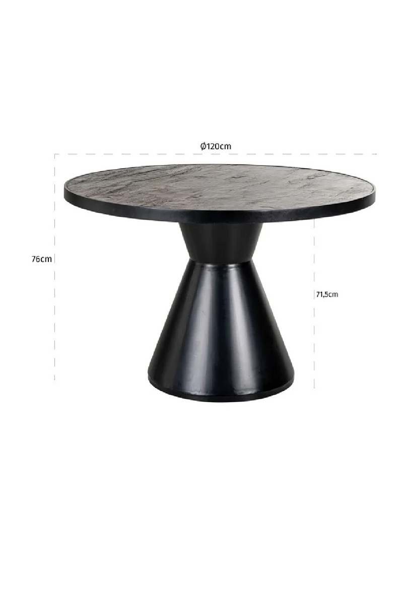 Round Stone Dining Table | OROA Russell | Oroatrade.com
