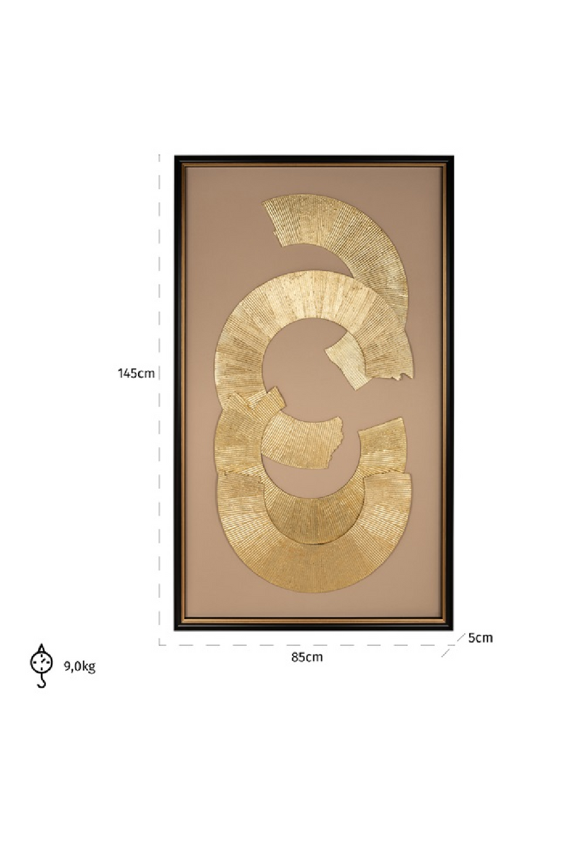 Gold Modern Wall Art | OROA Eden | Oroatrade.com