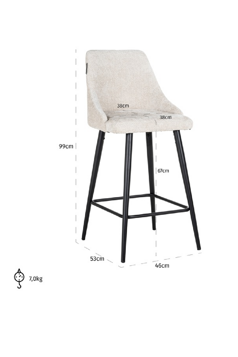 Modern Minimalist Counter Stools (2) | OROA Brooke | Oroatrade.com