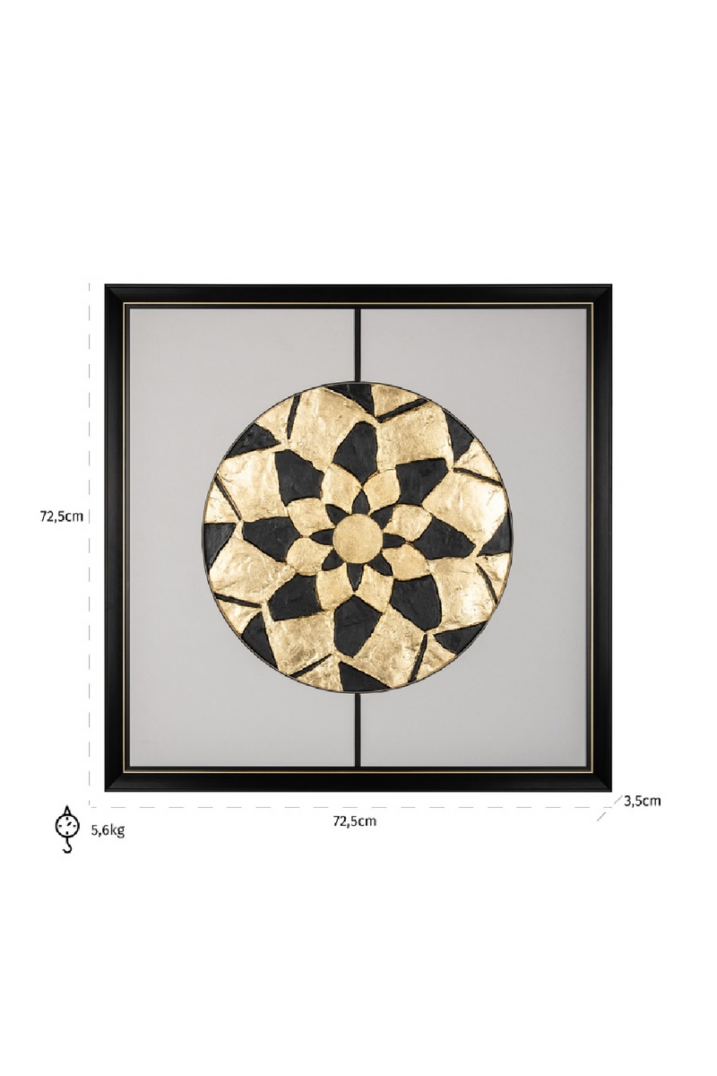 Gold & Black Wall Art | OROA Sun | Oroatrade.com