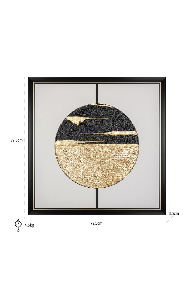 Round Modern Wall Art | OROA Moon | Oroatrade.com