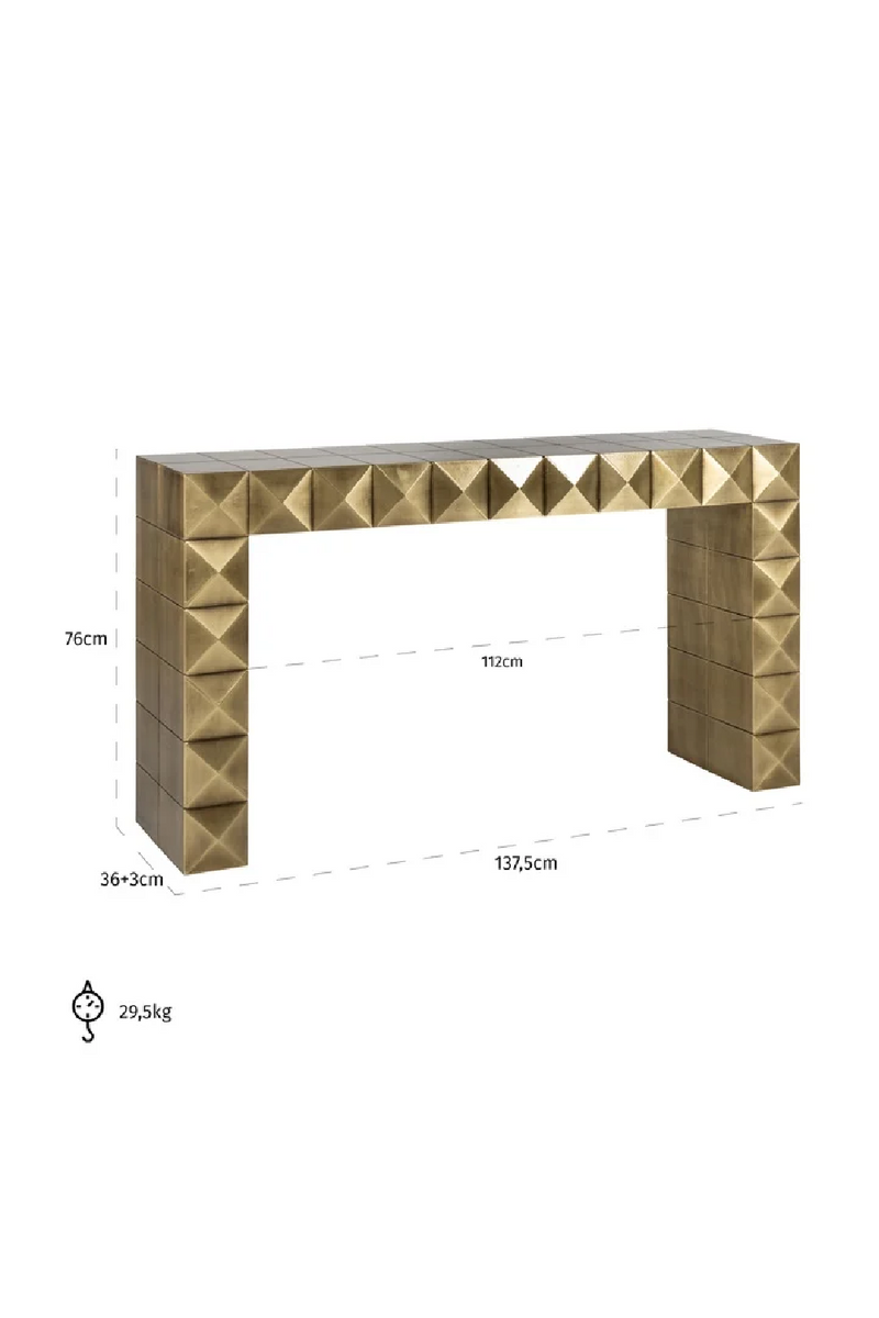 Gold Modern Console | OROA Collada | Oroatrade.com