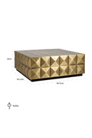 Gold Faceted Coffee Table | Richmond Interiors Collada | Oroatrade.com