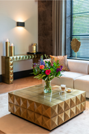 Gold Faceted Coffee Table | Richmond Interiors Collada | Oroatrade.com