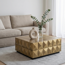 Gold Faceted Coffee Table | Richmond Interiors Collada