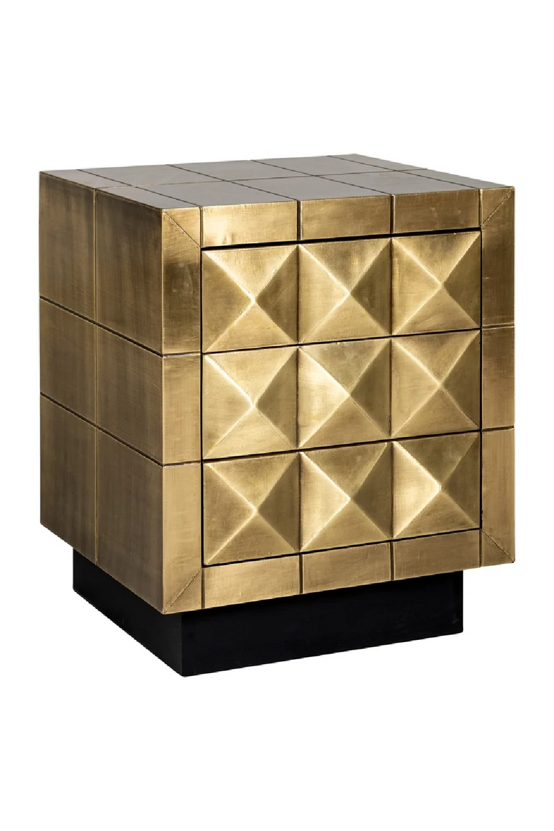 Gold Faceted Cabinet | OROA Collada | Oroatrade.com