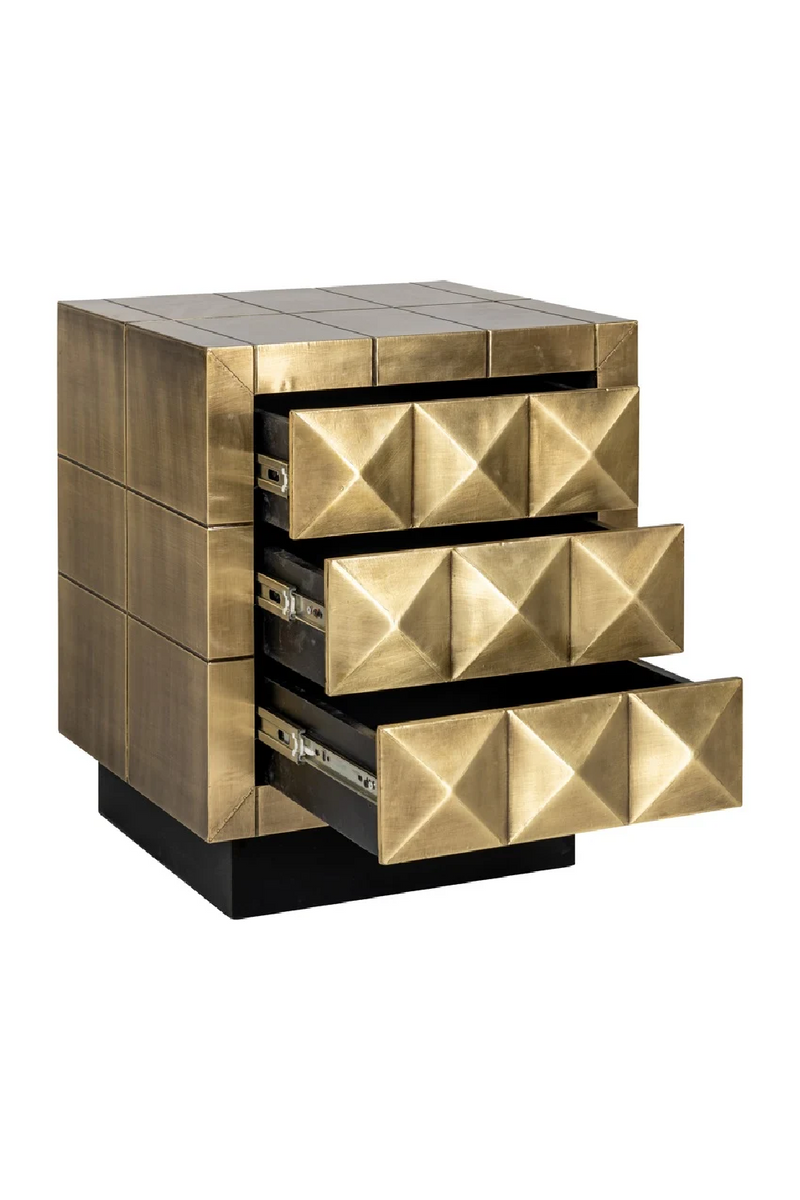 Gold Faceted Cabinet | OROA Collada | Oroatrade.com