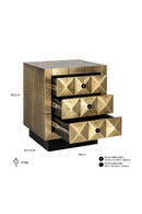 Gold Faceted Cabinet | Richmond Interiors Collada | Oroatrade.com