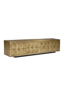 Gold Faceted TV Unit | Richmond Interiors Collada | Oroatrade.com