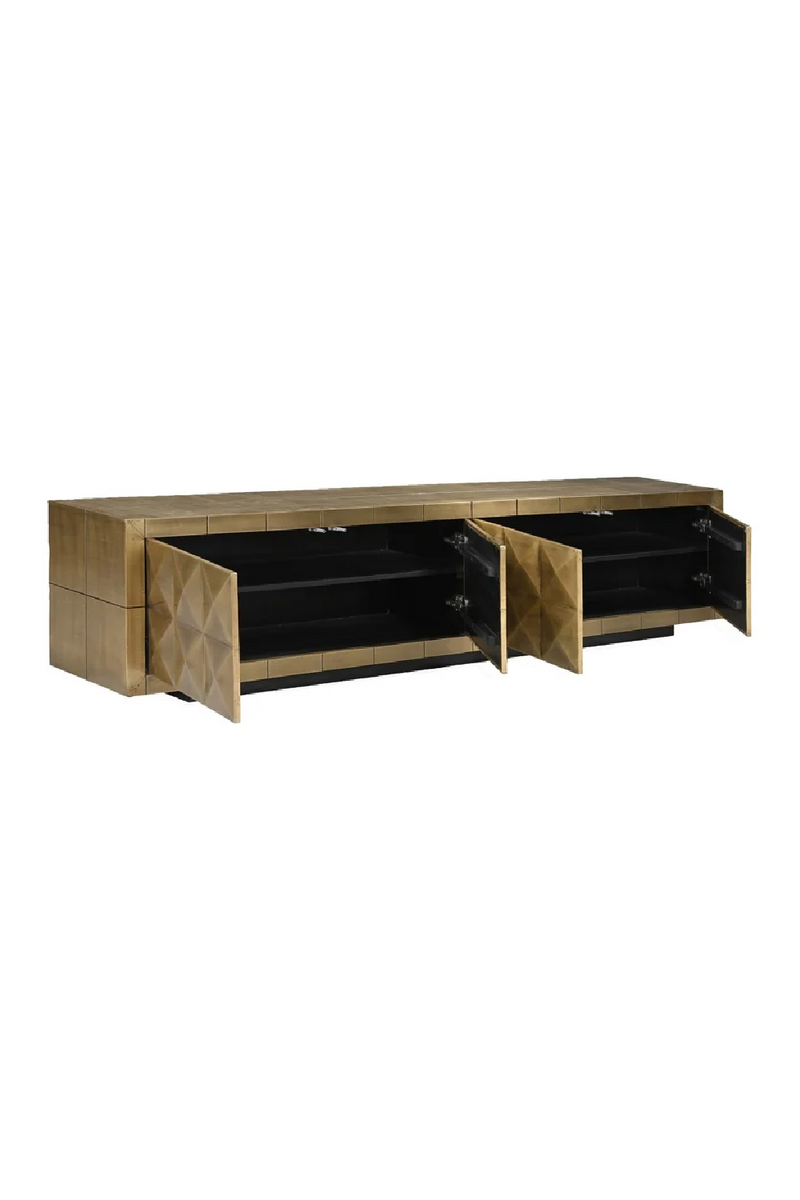 Gold Faceted TV Unit | OROA Collada | Oroatrade.com