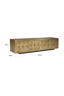 Gold Faceted TV Unit | Richmond Interiors Collada | Oroatrade.com