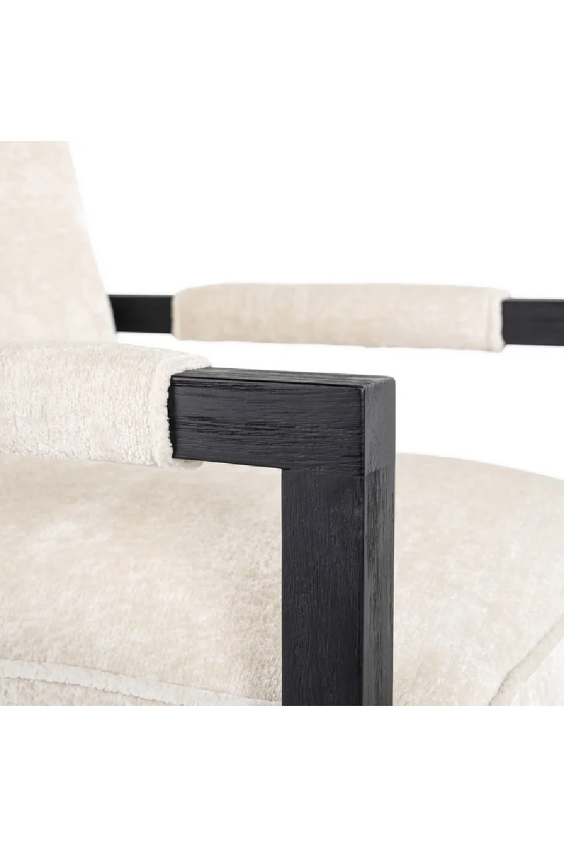 White Chenille Dining Chair | OROA Beck | Oroatrade.com