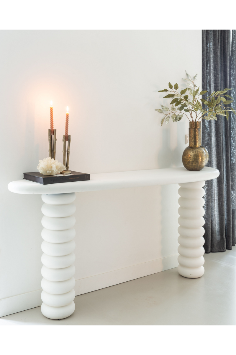 White Modern Console | OROA Bloomstone | Oroatrade.com