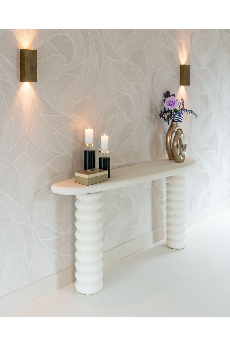 White Modern Console | OROA Bloomstone | Oroatrade.com