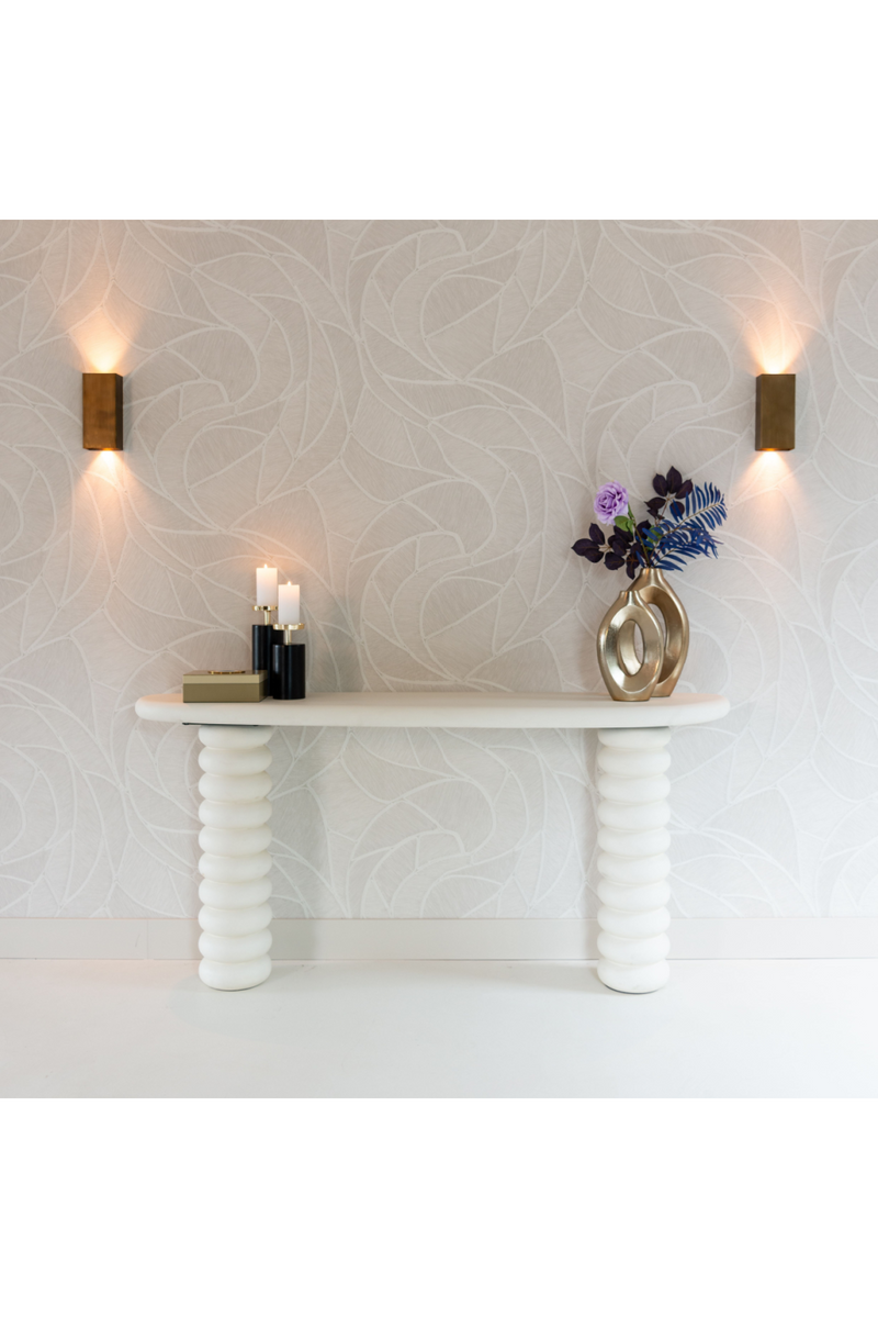 White Modern Console | OROA Bloomstone | Oroatrade.com