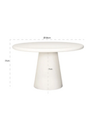 White Pedestal Dining Table | Richmond Interiors Bloomstone | Oroatrade.com