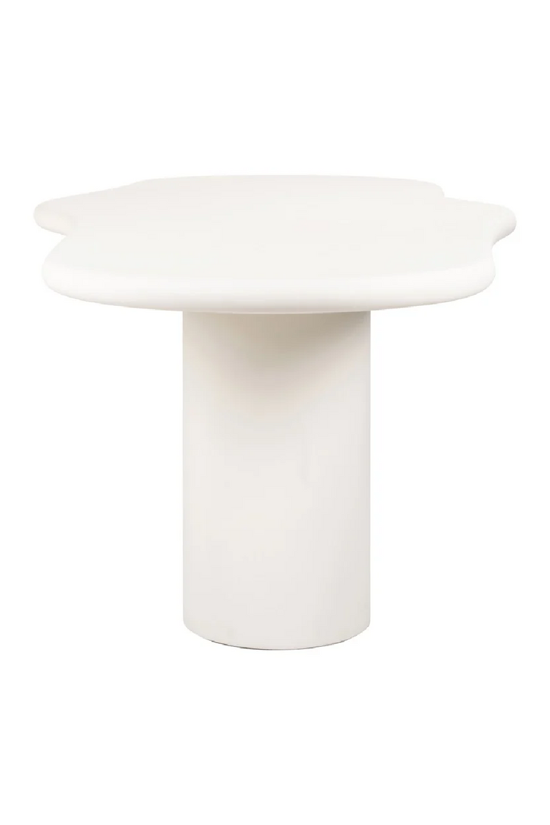 White Organic-Shaped Dining Table | OROA Bloomstone | Oroatrade.com