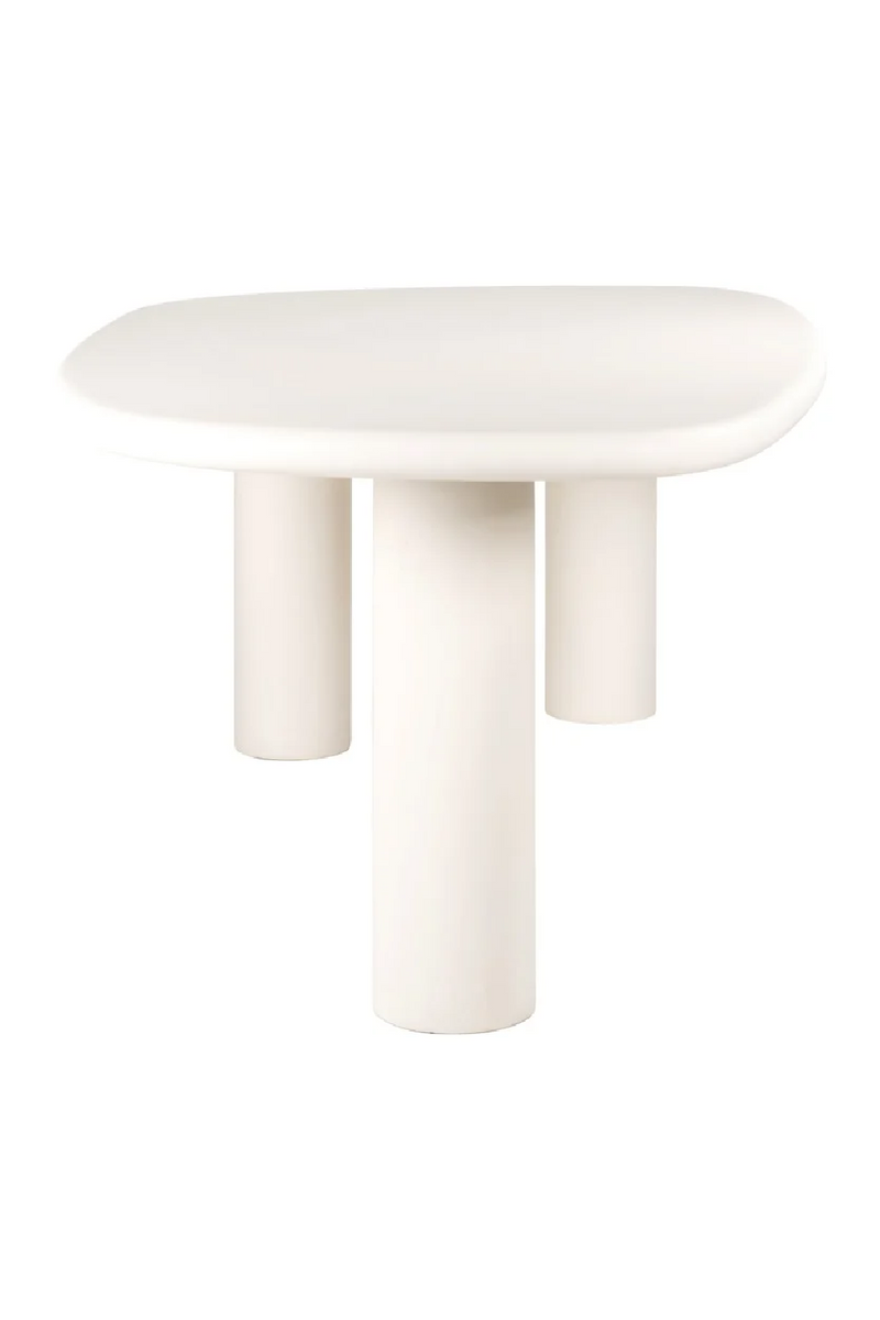 White Pebble-Shaped Dining Table | OROA Bloomstone | Oroatrade.com