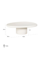 White Pebble-Shaped Coffee Table | Richmond Interiors Bloomstone | Oroatrade.com