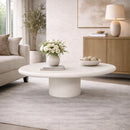 White Pebble-Shaped Coffee Table | Richmond Interiors Bloomstone