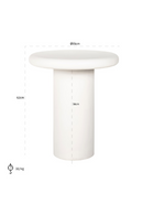 White Round Side Table | Richmond Interiors Bloomstone | Oroatrade.com