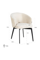 Modern Curved Dining Chair | Richmond Interiors Amphara | Oroatrade.com