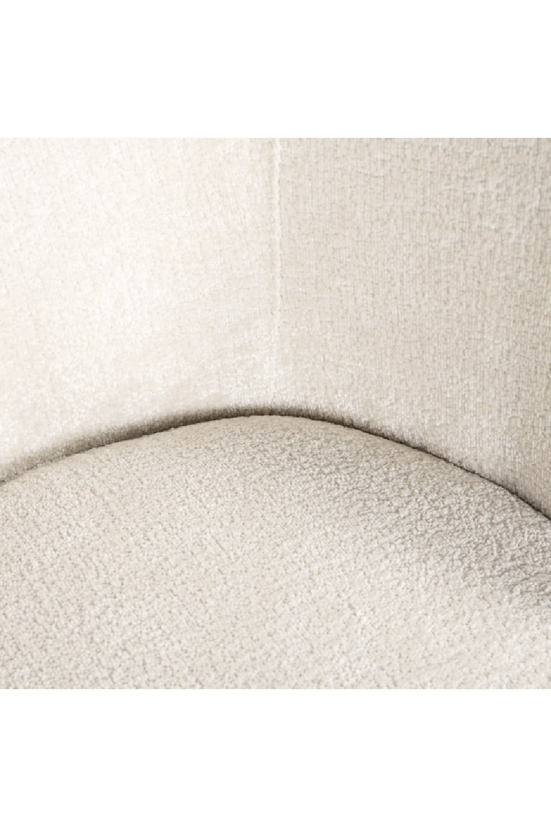 White Chenille Dining Chair | OROA Amphara | Oroatrade.com