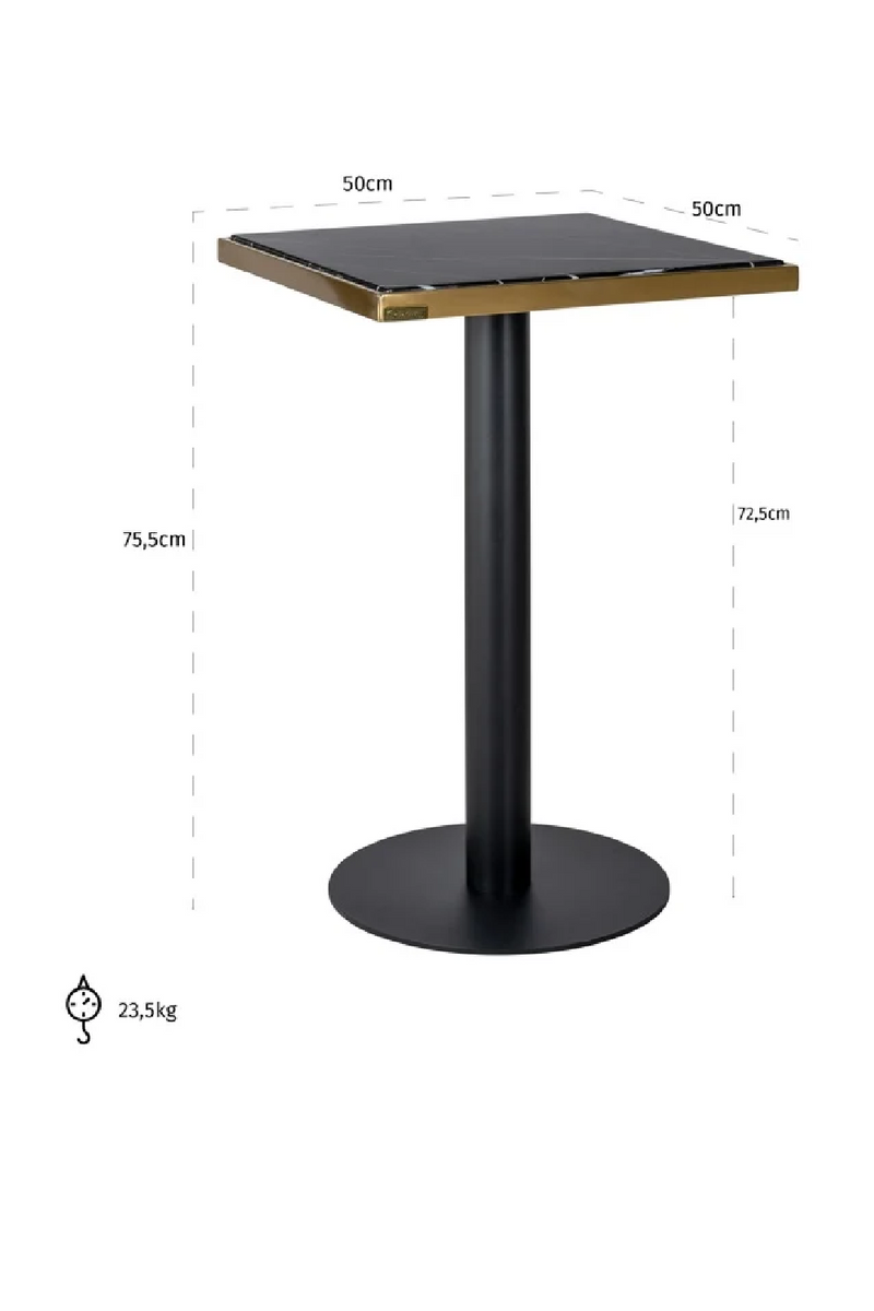 Square Marble Dining Table | OROA Zenza | Oroatrade.com
