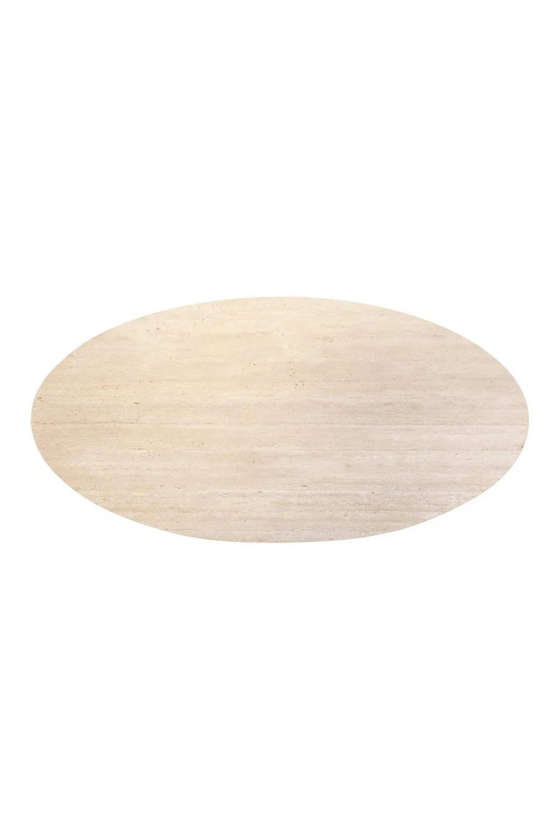 Oval Travertine Dining Table | OROA Avalon | Oroatrade.com