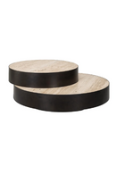 Round Travertine Layered Coffee Table | Richmond Interiors Avalon | Oroatrade.com