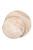 Round Travertine Layered Coffee Table | Richmond Interiors Avalon | Oroatrade.com